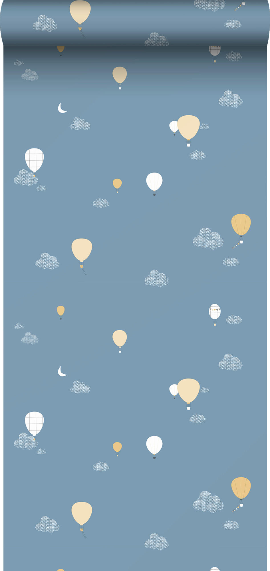 TAPETE Luftballons 53 cm x 10 m - Blau, Papier (53/0.1cm) - Sanders & Sanders