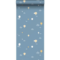 TAPETE Luftballons 53 cm x 10 m - Blau, Papier (53/0.1cm) - Sanders & Sanders