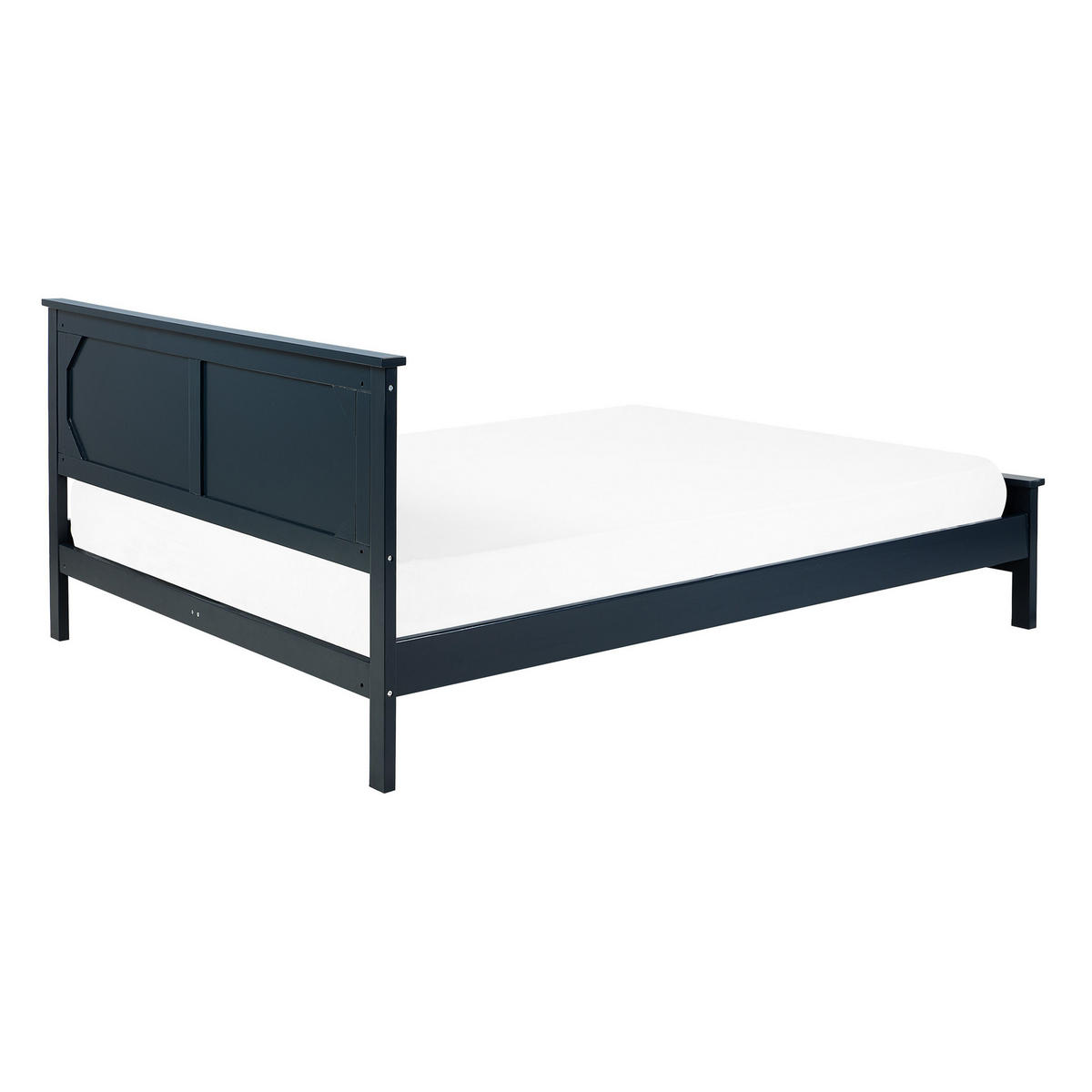 HOLZBETT 140/200cm Dunkelblau Olivet - Dunkelblau, Holz (140/200cm) - Beliani