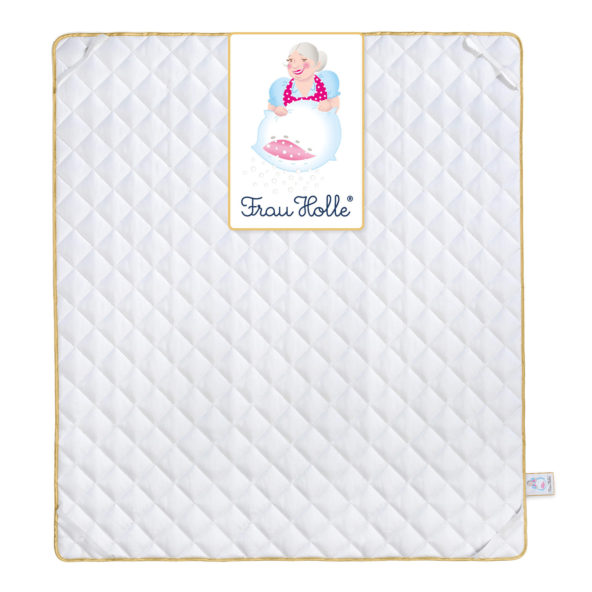 MATRATZENAUFLAGE PREMIUM Baumwolle leicht - Weiß, Naturmaterialien/Textil (180/200cm) - Frau Holle