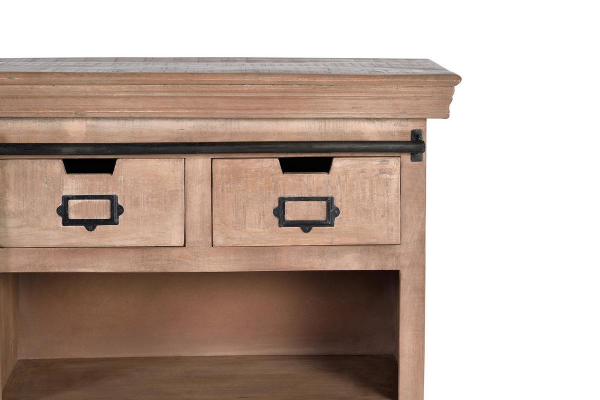 SIDEBOARD aus Mangoholz - Braun, Holz (40/85/115cm) - Giner y Colomer