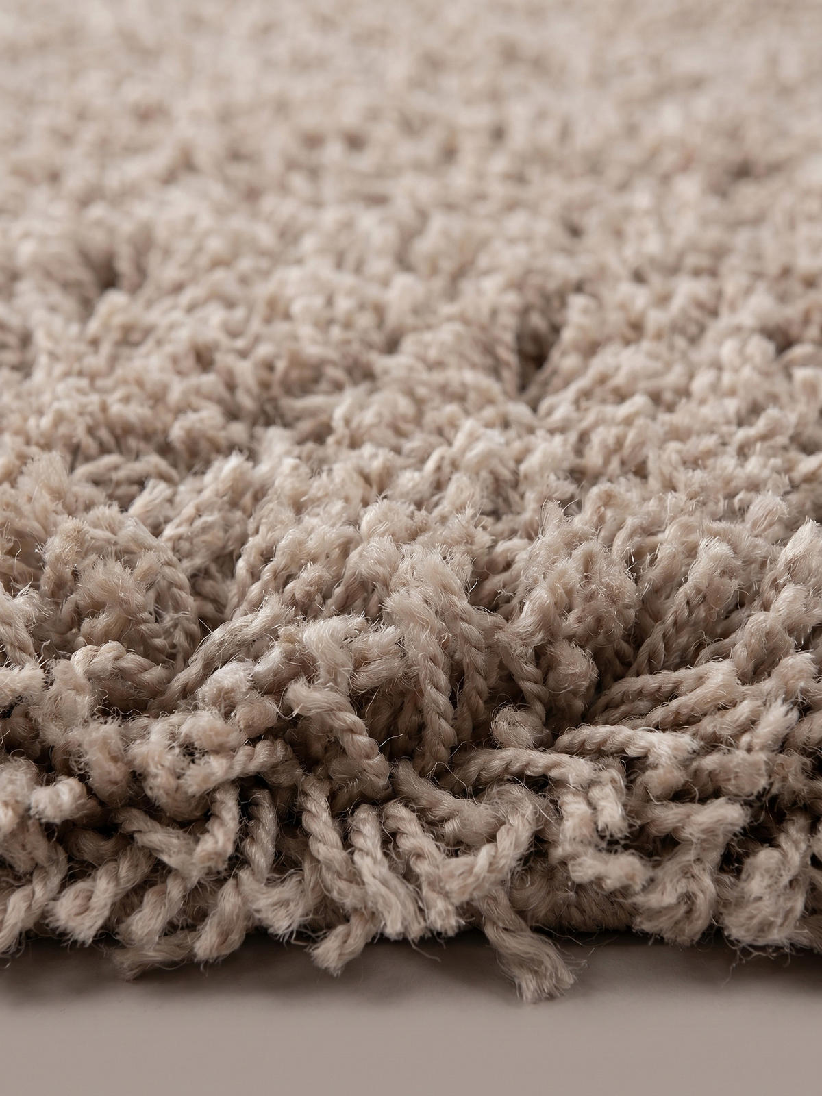 TEPPICH Hochflor Shaggy Einfarbig Weich Flauschig Waschbar Schlafzimmer Beige 120x170 cm – RHEIN - Beige, Textil (170/120cm) - KADIMA DESIGN