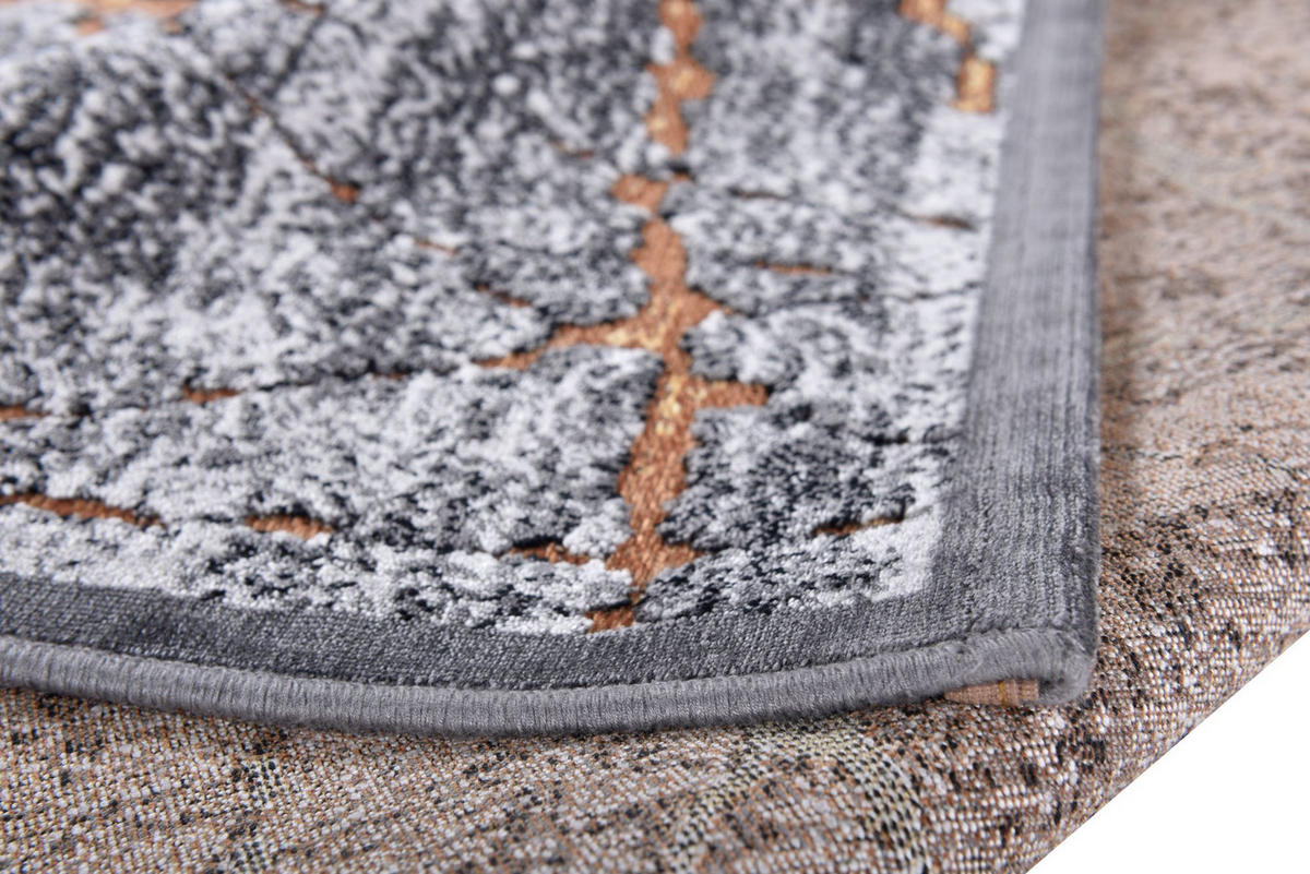 FLACHWEBETEPPICH Orelia 195x280 cm - Goldfarben, Textil (195/280cm) - Gino Falcone
