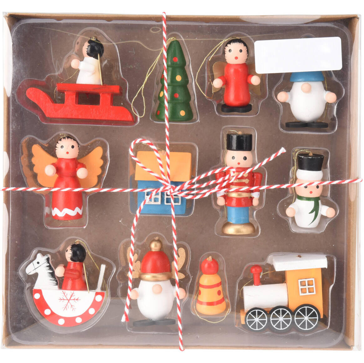 WEIHNACHTSBAUMSPIELZEUGE Holz 12er-Set - Multicolor, Holz (3.2/20.5/19.5cm) - Home Styling Collection