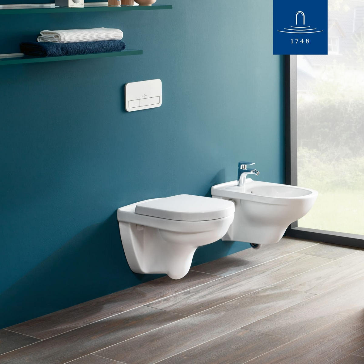 WC-SITZ O.novo weiß 423 x 368 x 51 mm - Weiß, Kunststoff (36.8/5.1/42.3cm) - Villeroy & Boch