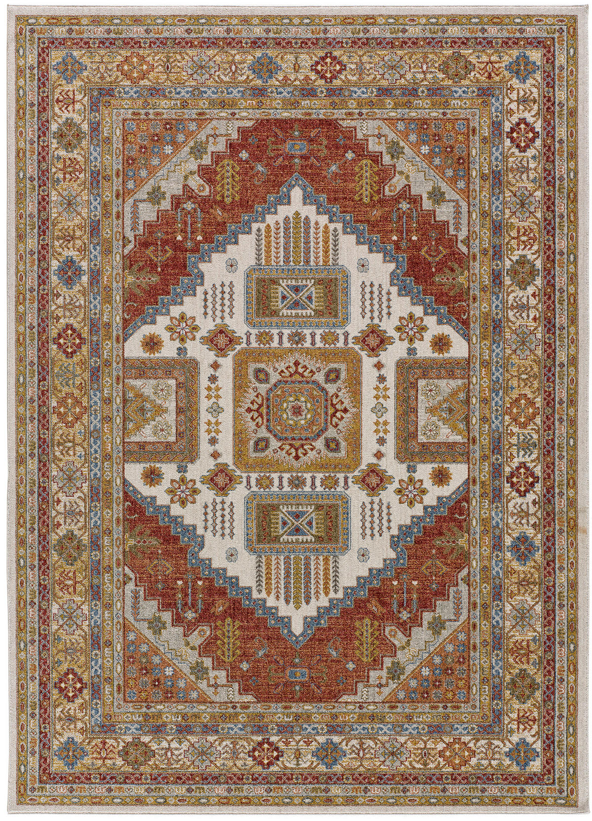 VINTAGE-TEPPICH Rostfarbe Anthea 140/200 cm - Rostfarben, Naturmaterialien/Textil (140/200cm) - Atticgo
