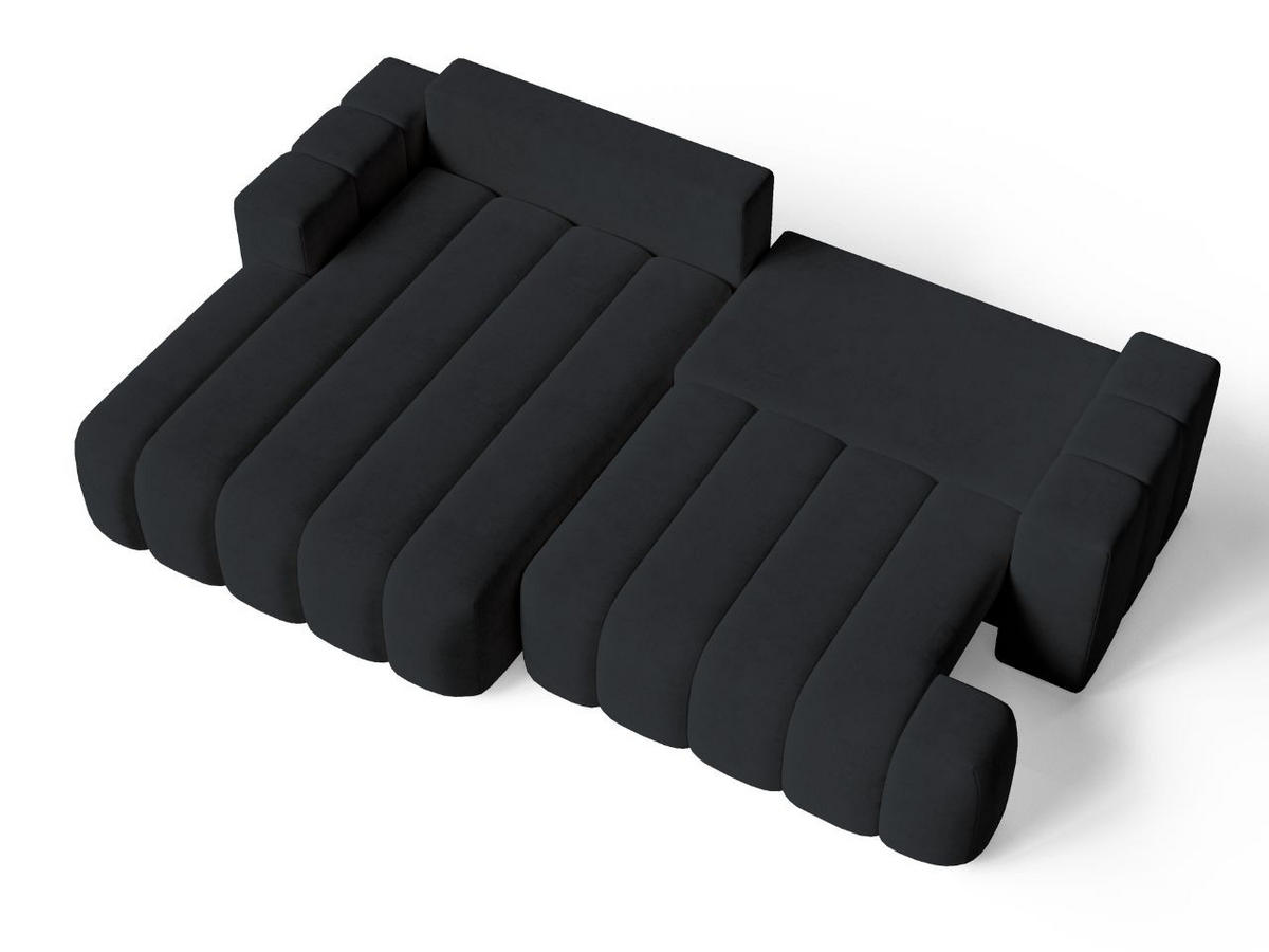 ECKSOFA Caleo Schwarz Links - Schwarz, Holz/Textil (270/170cm) - Graingold