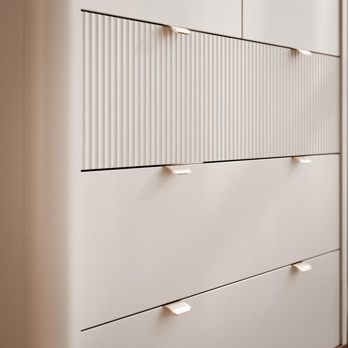 KLEIDERSCHRANK mit Schubladen NAVANI 90 cm Kaschmir Nuss - Kaschmir/Schwarz, Holzwerkstoff/Metall (90/191/60cm) - Idohome
