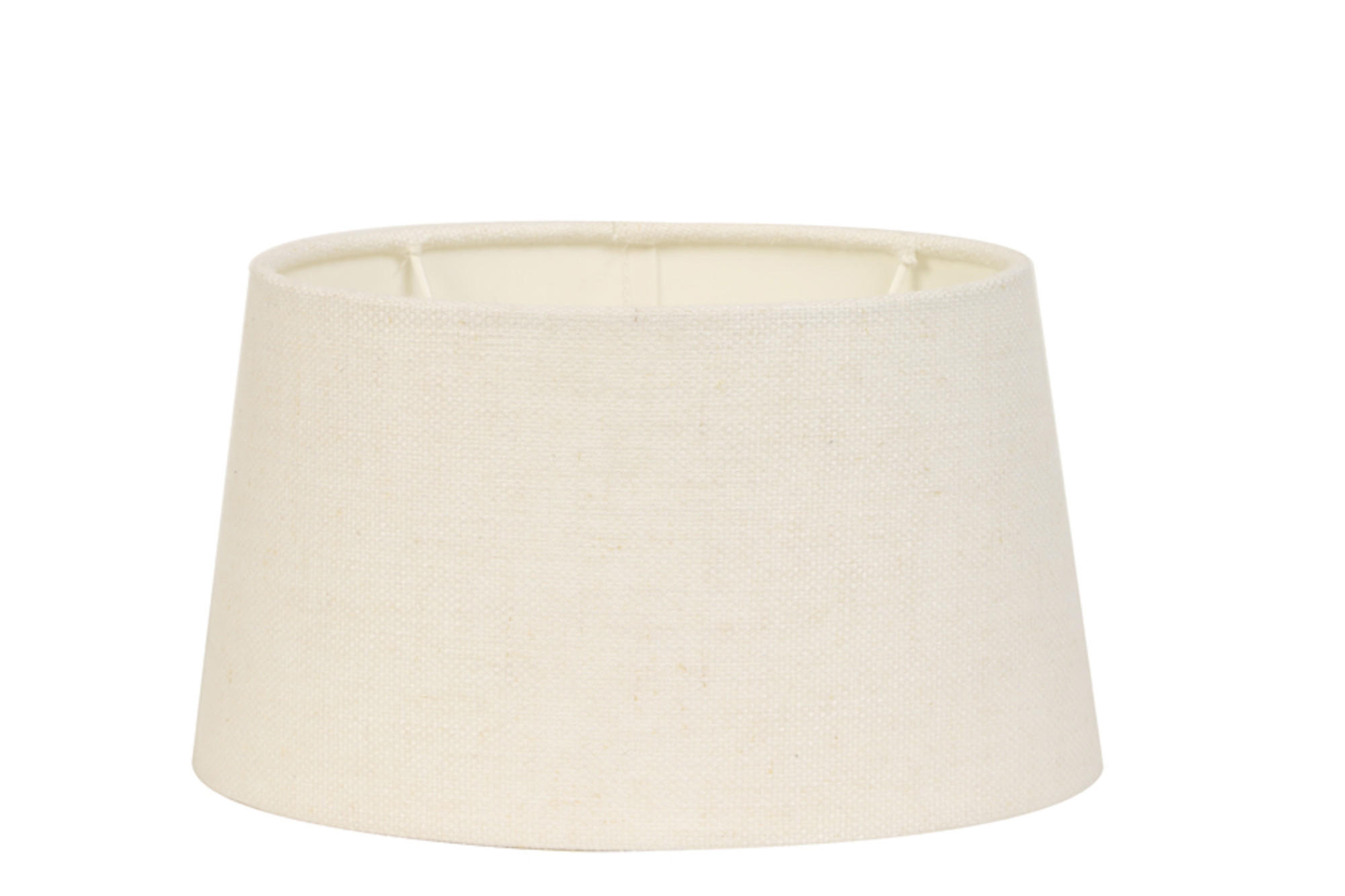LAMPENSCHIRM Livigno Weiß 25/21/14 cm - Weiß, Textil (25/21/14cm) - Light & Living