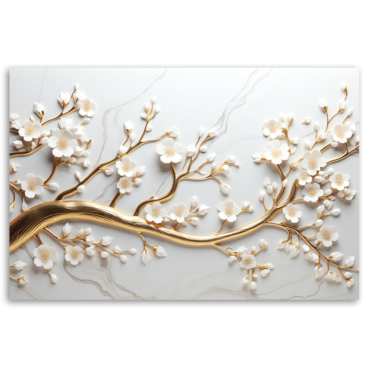 KUNSTDRUCK Gold 90/60 cm - Goldfarben, Textil (90/60cm) - KUNSTLOFT