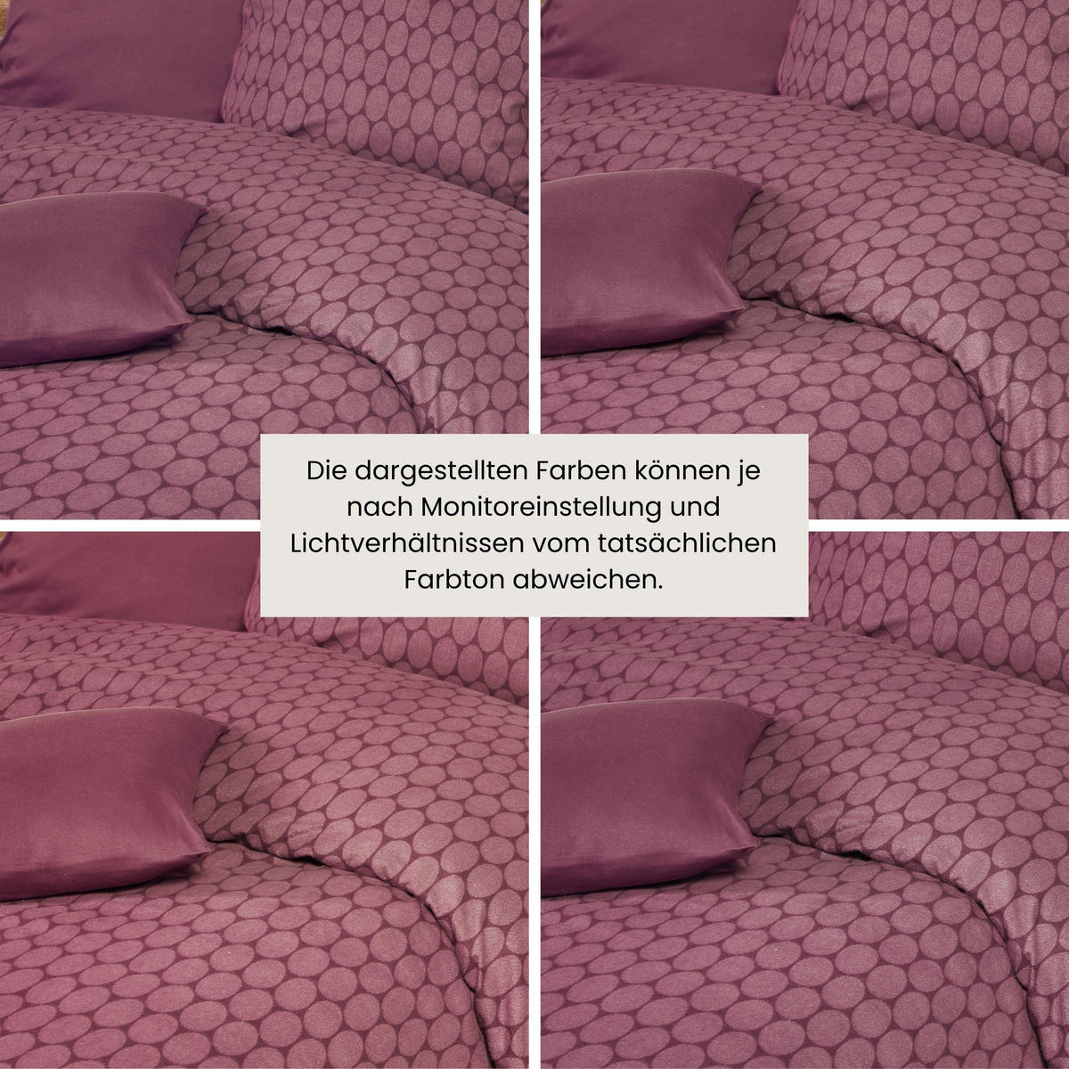 BETTWÄSCHESET Drops - Feinbiber - 2-teilig - 135x200 cm - Mauve - Mauve, Textil (135/200cm) - SCHIESSER