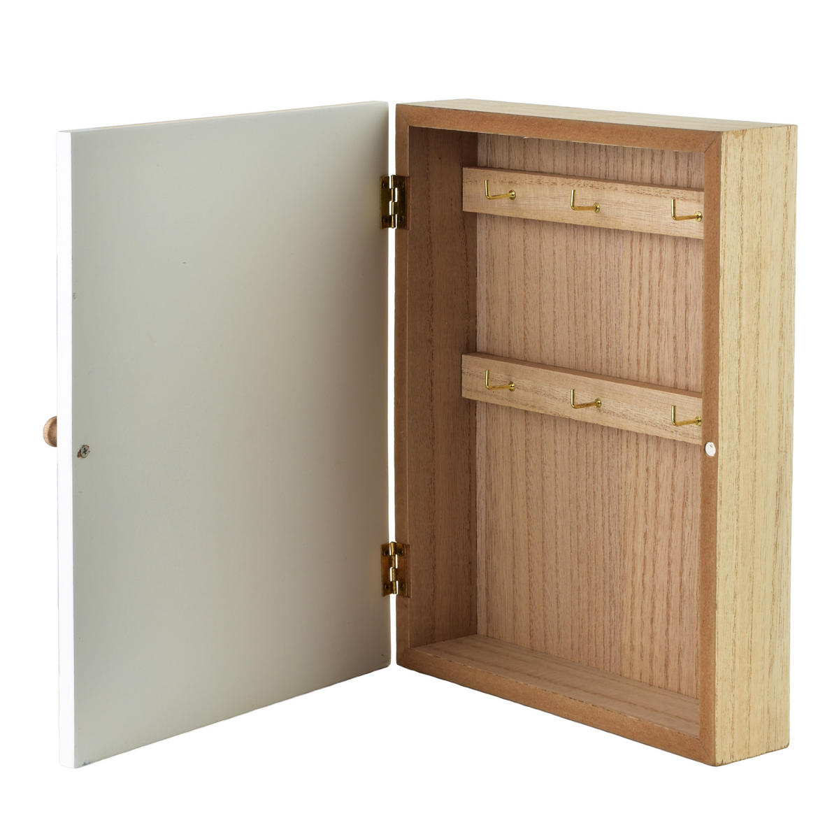 SCHLÜSSELKASTEN Stacy Braun 26x20x5,5 cm Holz - Braun, Holz (5.5/20/26cm) - Mondex