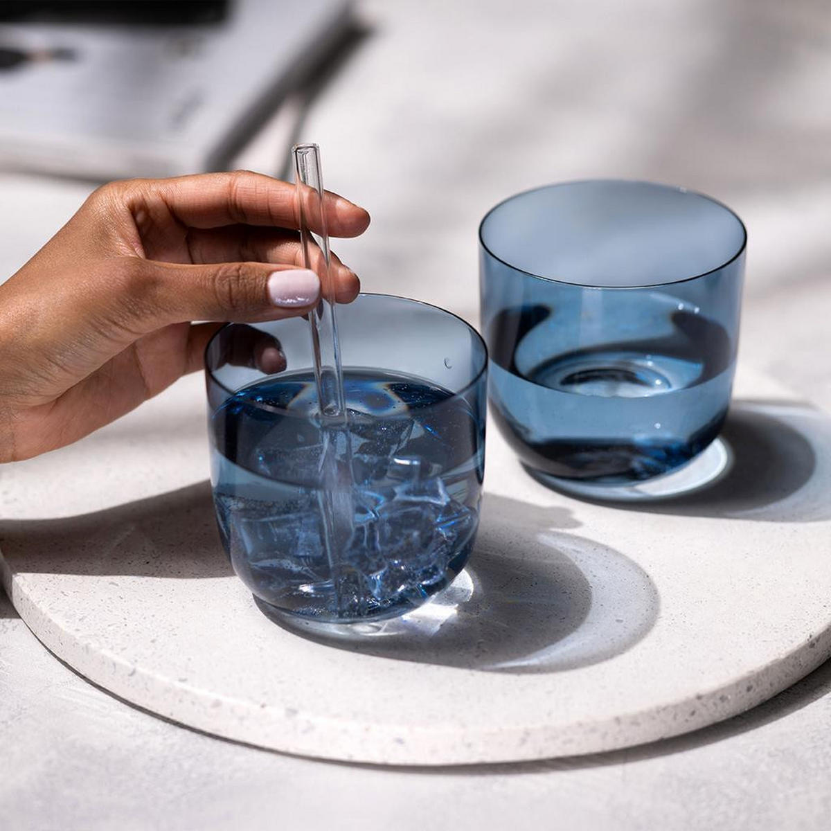 WASSERGLÄSER Like Glass Ice 280 ml 2er Set - Blau, Glas (0.28L) - like.Villeroy & Boch