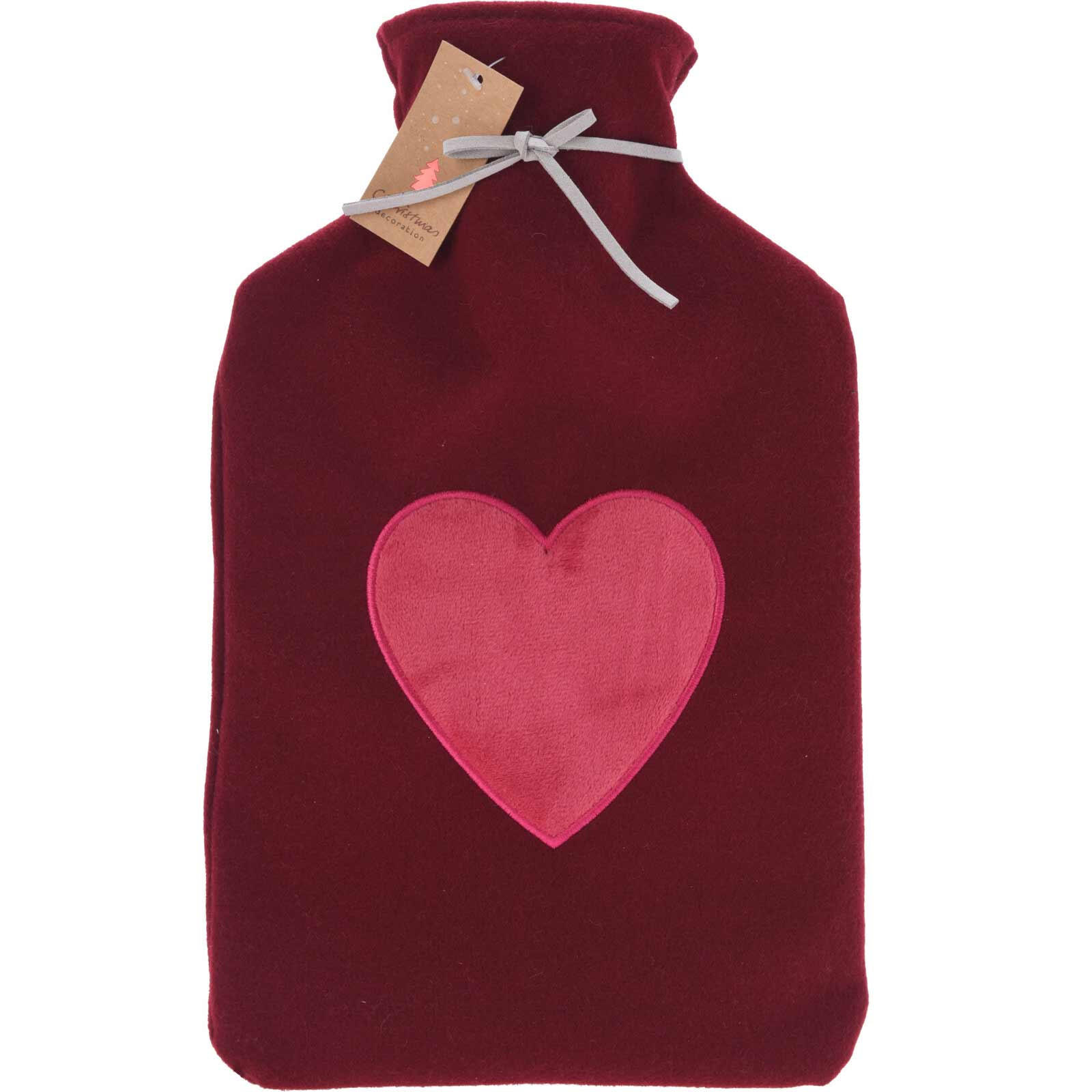 Home Styling Collection Wärmflaschenbezug Rot 5.5x22x35 cm