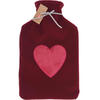 WÄRMFLASCHENBEZUG Strickstoff 35 cm - Rot, Textil (5.5/22/35cm) - Home Styling Collection