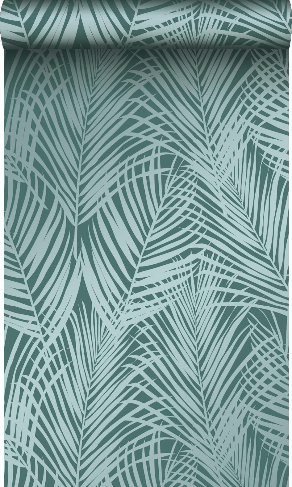 TAPETE Palmenblätter 53 cm x 10.05 m - Grün, Papier (53/1000cm) - Origin Wallcoverings
