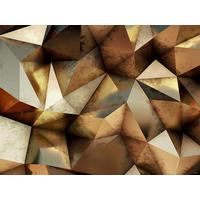 FOTOTAPETE 3D Muster 375 x 270 cm - Braun, Papier (375/270cm) - Sanders & Sanders