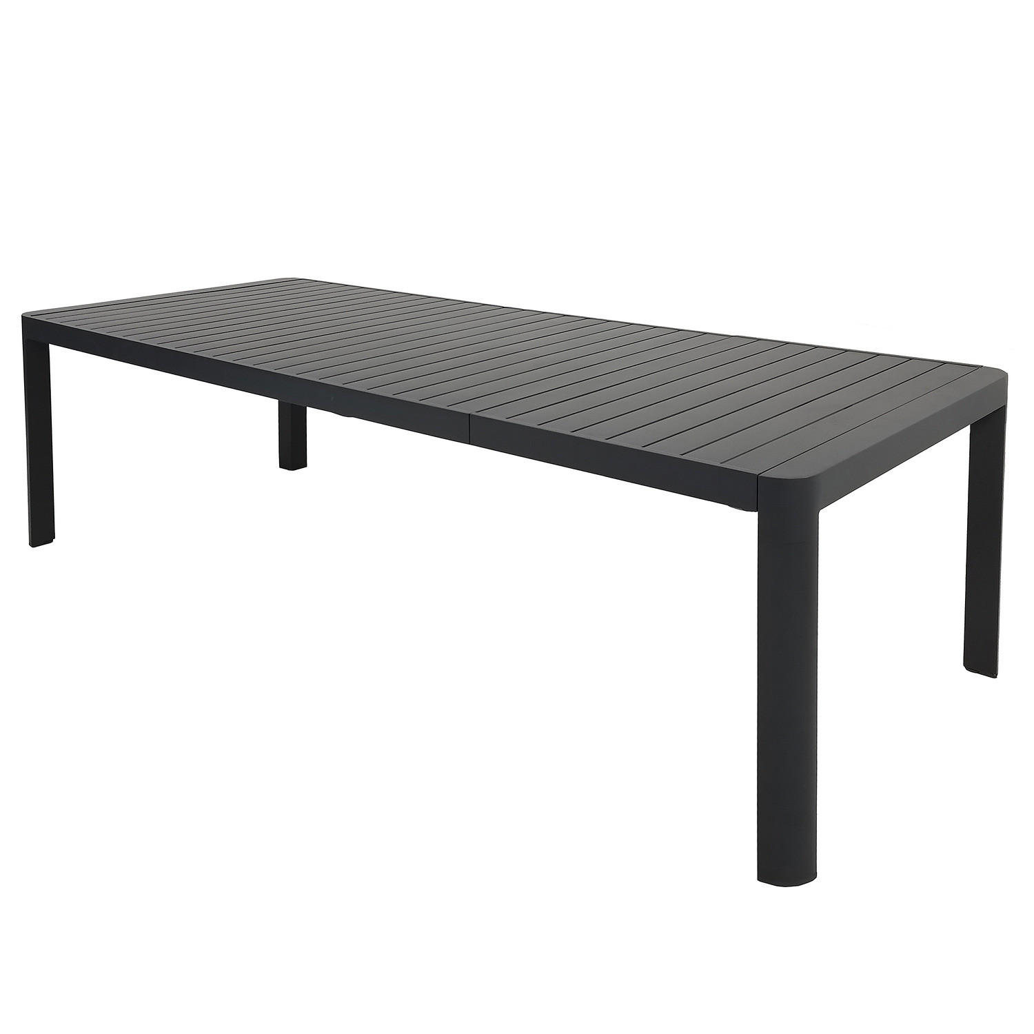 GARTENTISCH - Aluminium - Anthrazit - Ausziehbar - Anthrazit, Metall (100/180/75cm) - home24