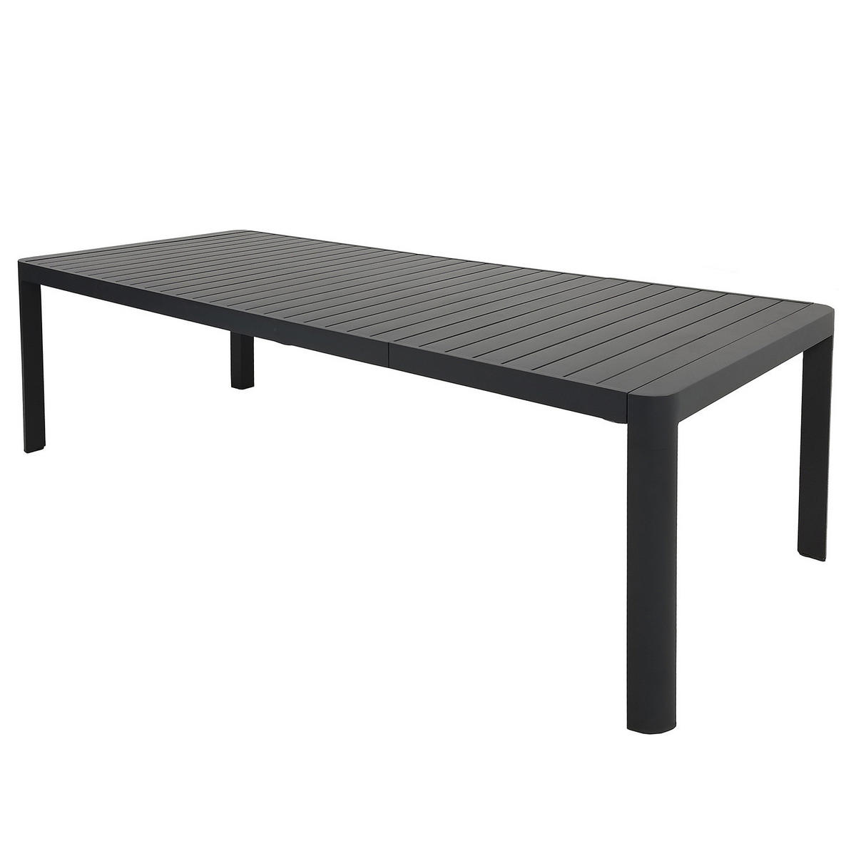 GARTENTISCH - Aluminium - Anthrazit - Ausziehbar - Anthrazit, Metall (100/180/75cm) - home24