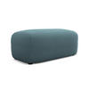 POUF Bouclé Stoff Blau - Blau/Blaugrau, Kunststoff/Textil (92/40/48cm) - Makamii
