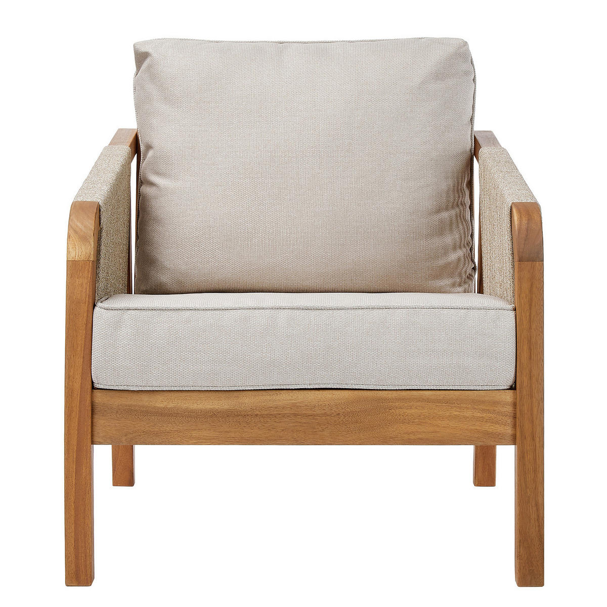 LOUNGE-SET (4-teilig) Rope Island - Braun, Holz - Butlers