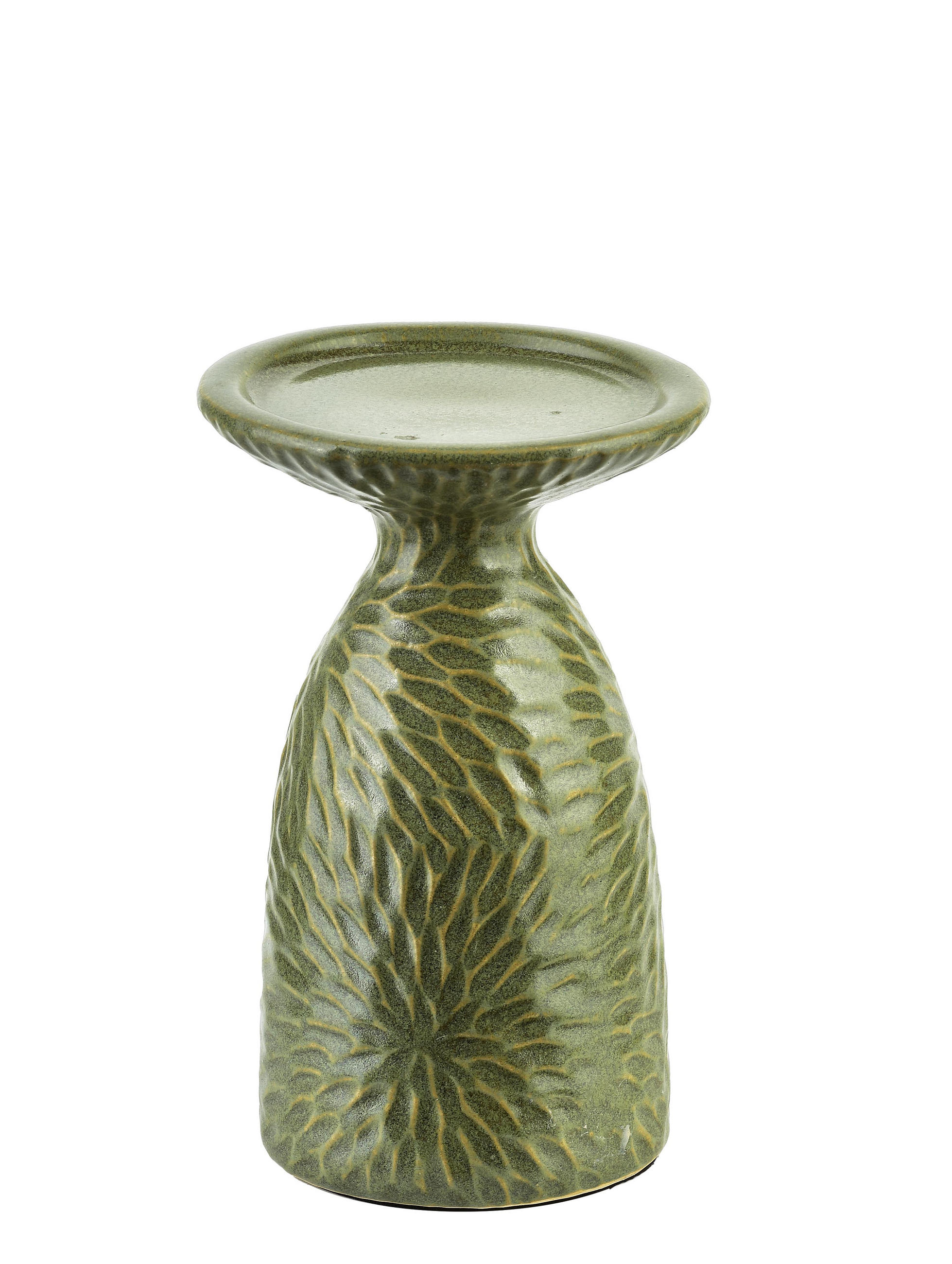 KERZENSTÄNDER Yarine Blau 11/9/17 cm Keramik - Grün, Keramik (9/17/11cm) - Mondex