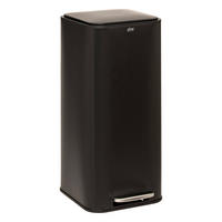 MÜLLEIMER mit Pedal Delta 30 l 35,5/29/63 cm - Schwarz, Metall (29/63/35.5cm) - 5five Simply Smart