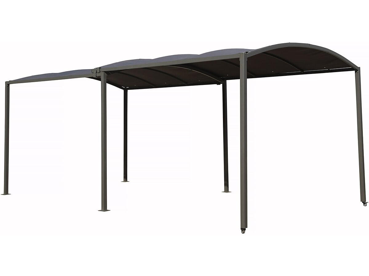 CARPORT AUTO mathis Grau - Grau, Holz (295/240/566cm) - Habitat Garten