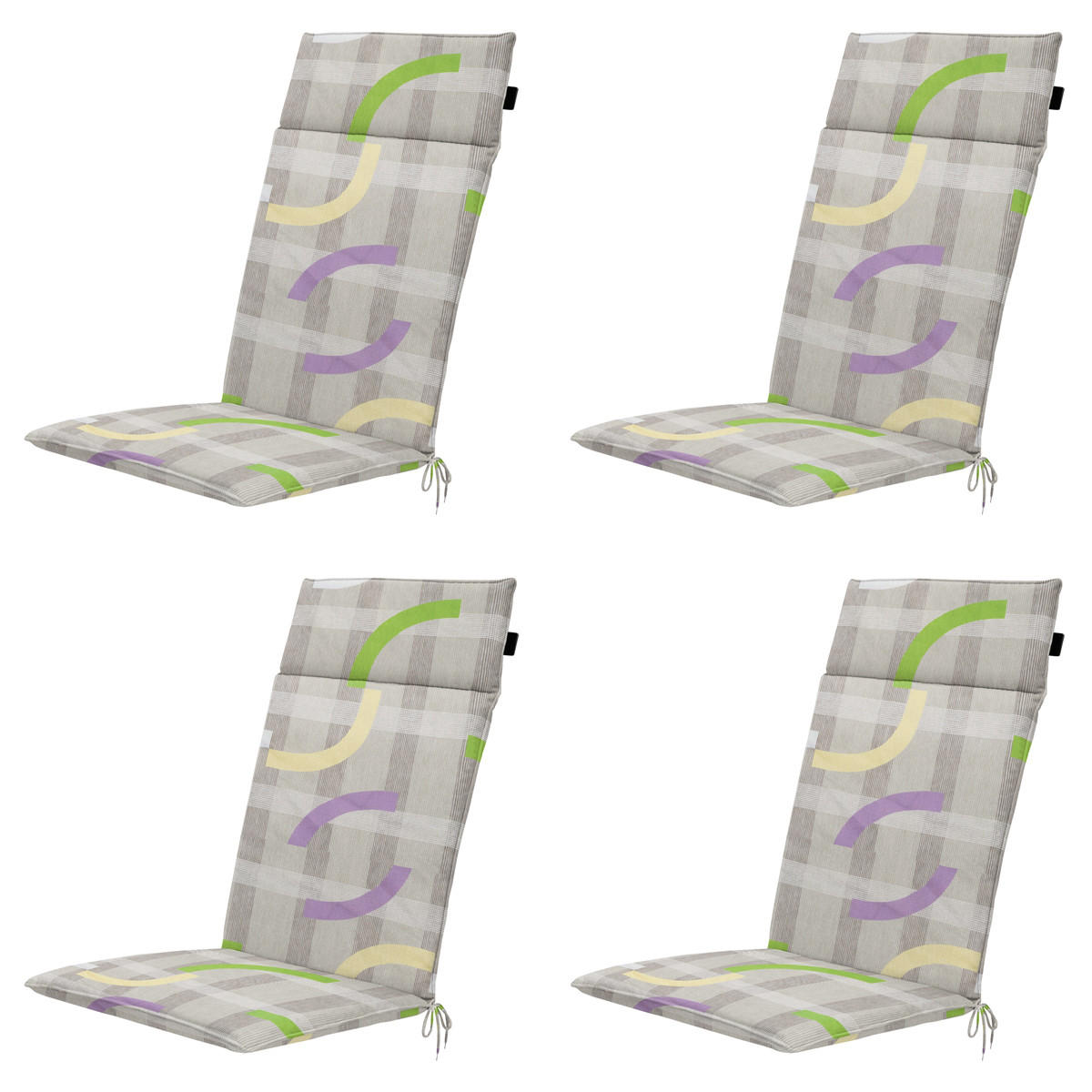 GARTENSTUHLKISSEN Tess 120/50 cm 4er-Set - Lila, Textil (50/8/120cm) - Madison