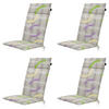 GARTENSTUHLKISSEN Tess 120/50 cm 4er-Set - Lila, Textil (50/8/120cm) - Madison