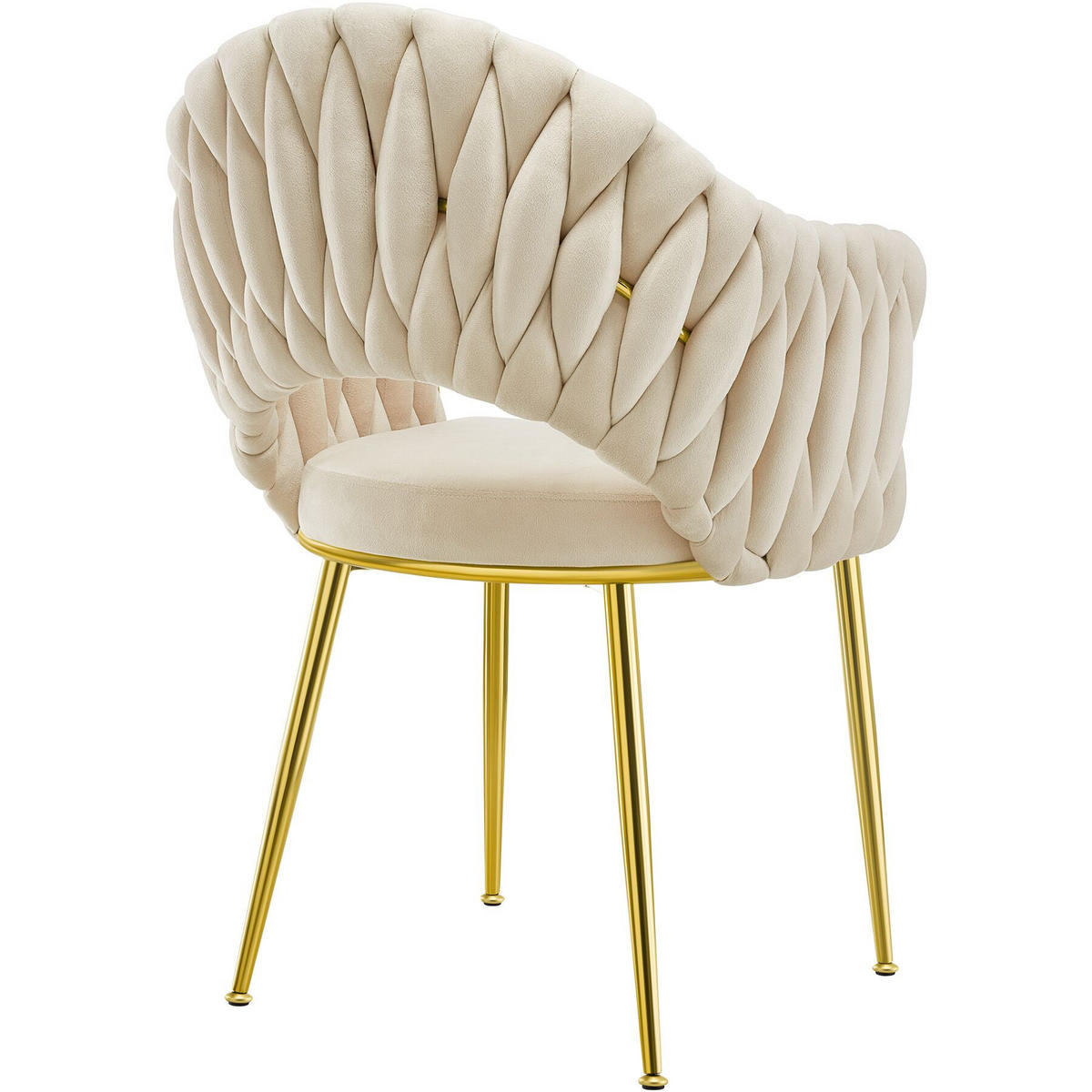,,SANDFARBEN/GOLD - Sandfarben/Goldfarben, Kunststoff (55/84/57cm) - tectake