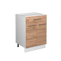 KÜCHENUNTERSCHRANK Fame-Line Goldkraft Eiche 60 cm mit Schublade ohne AP - Honigeiche/Eiche Wotan, Holzwerkstoff (60/82/51.6cm) - Vicco