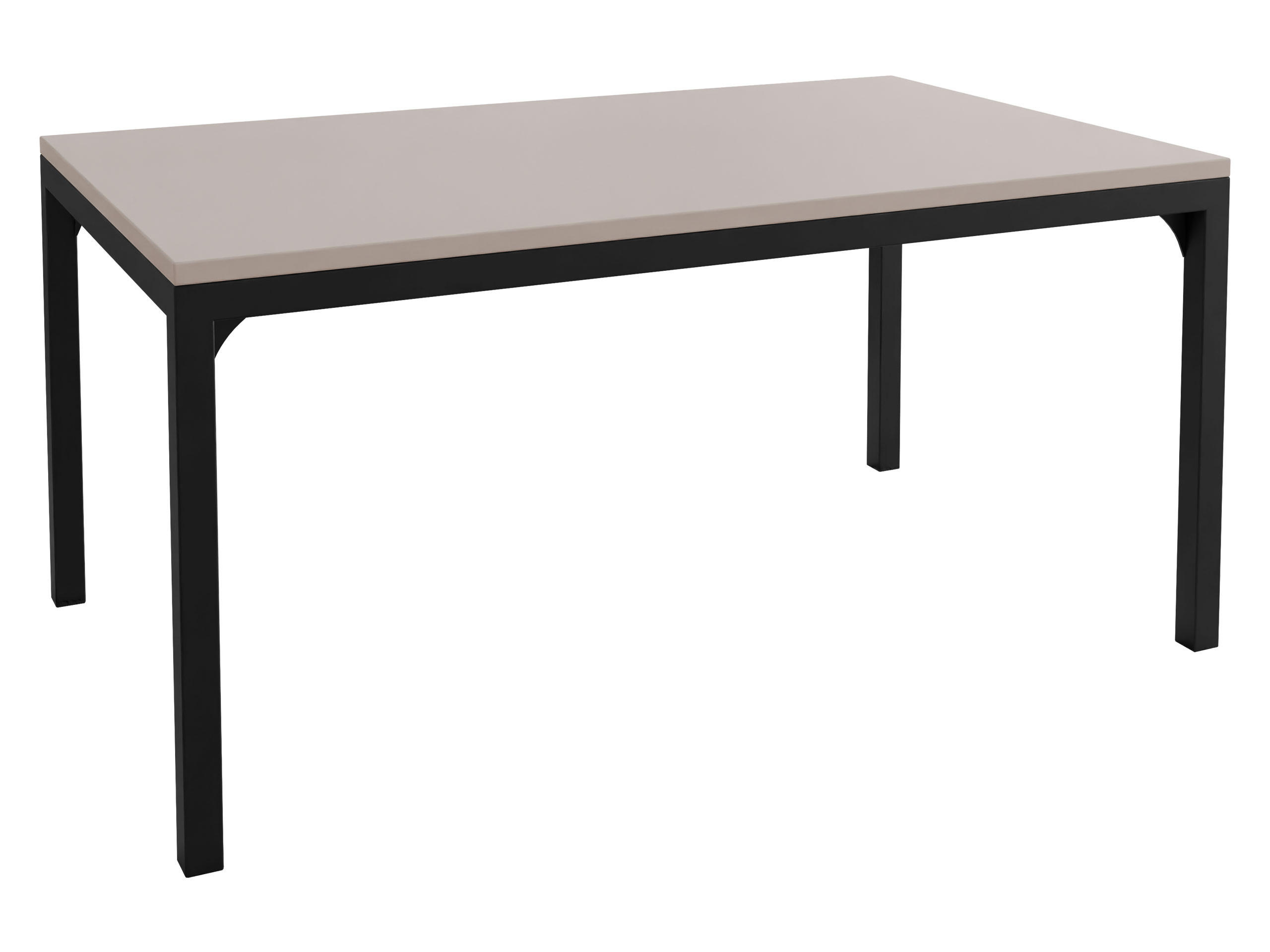 COUCHTISCH Mocca 1 - Kaschmir/Schwarz, Holzwerkstoff/Metall (60/100/50cm) - MIRJAN24