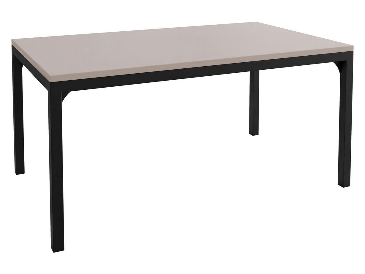 COUCHTISCH Mocca 1 - Kaschmir/Schwarz, Holzwerkstoff/Metall (60/100/50cm) - MIRJAN24