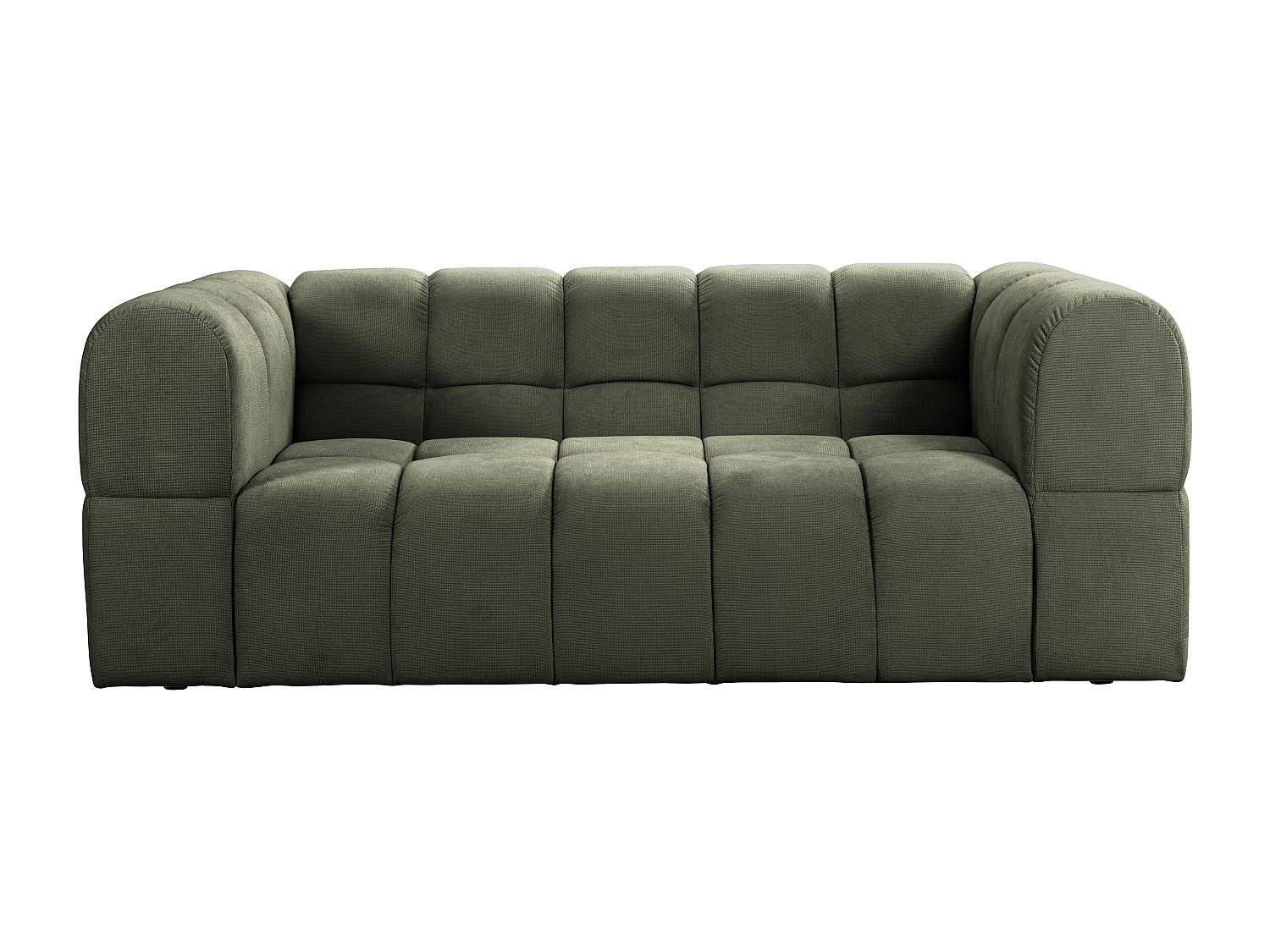SOFA - 3 Personen - stoff - khaki Rimalo - Schlammfarben, Textil (214/75/102cm) - Vente-Unique