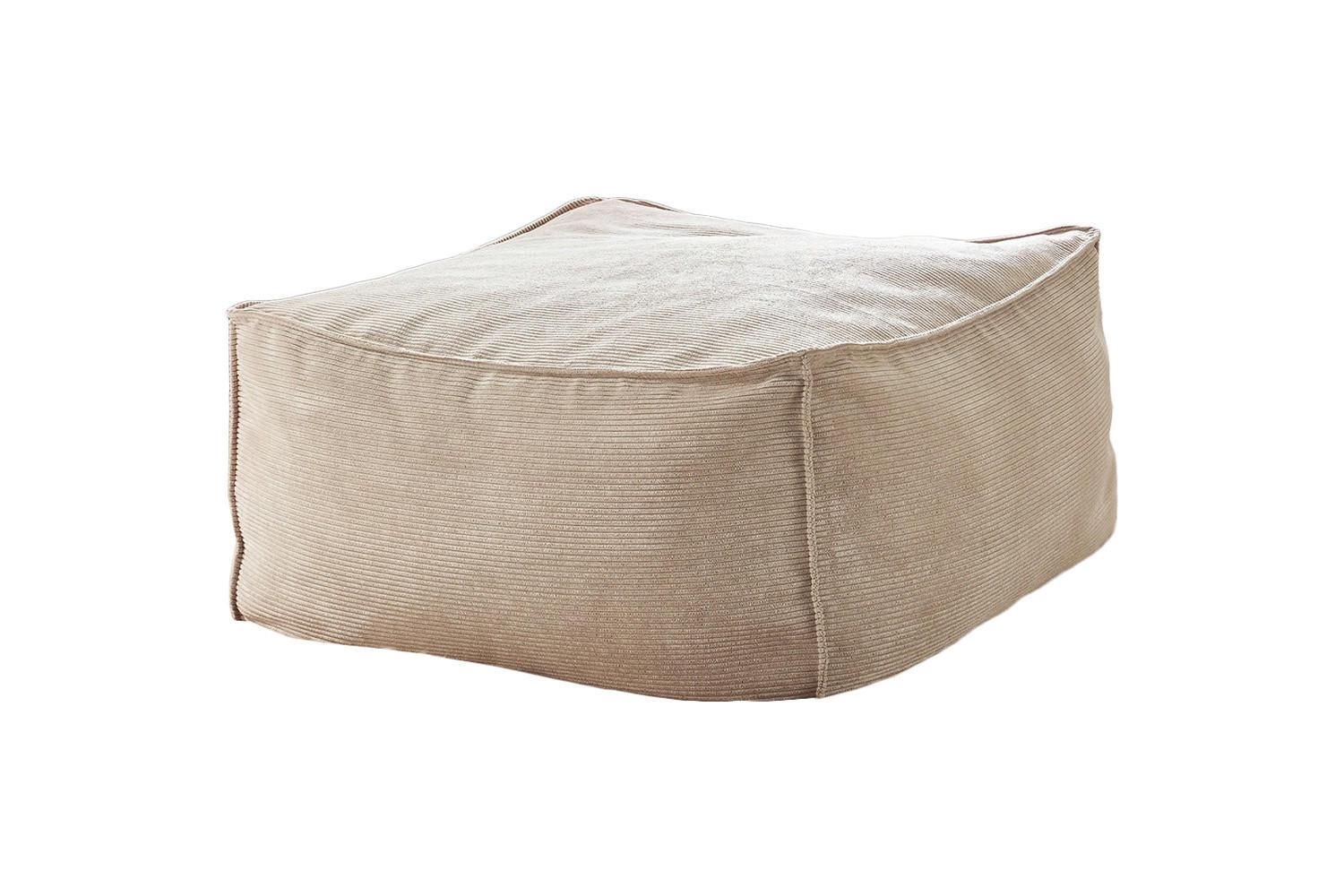 HOCKER ALEA Cremeweiß - Creme, Textil (86/38/86cm) - KAWOLA