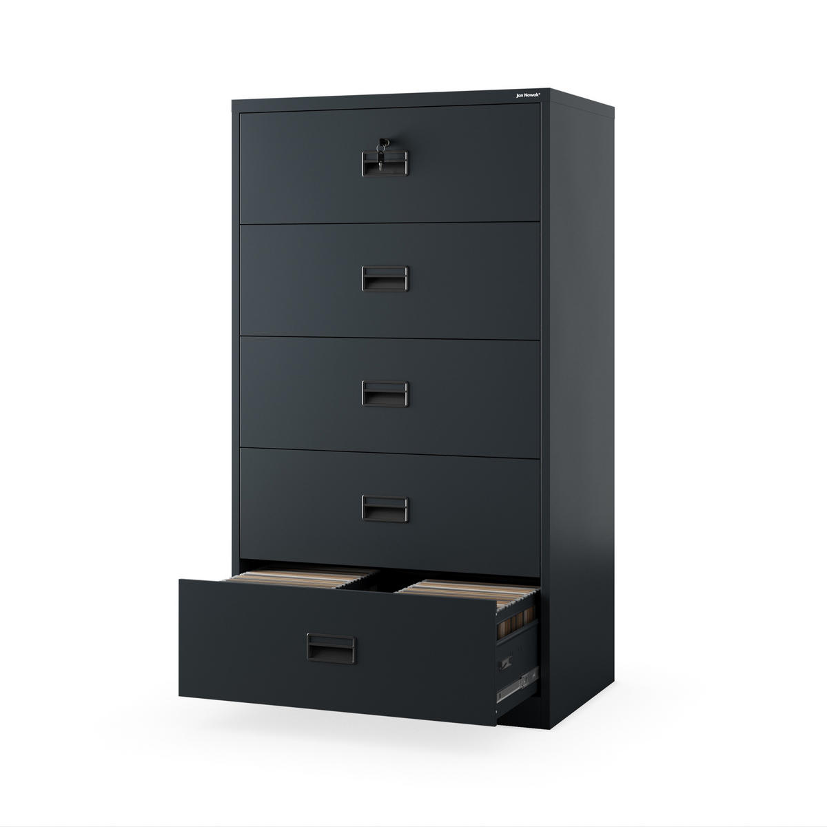 AKTENSCHRANK aus Metall SARA XL V5 162x90x60 cm - Anthrazit, Metall (90/162/60cm) - Jan Nowak