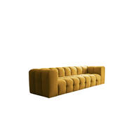SOFA 4-sitzer Solvie In Tiffani - Gelb, Holzwerkstoff/Textil (250/75/106cm) - Fun Möbel