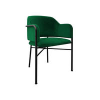 POLSTERSTUHL Delivio - Schwarz/Grün, Textil/Metall (56/79/55cm) - MIRJAN24
