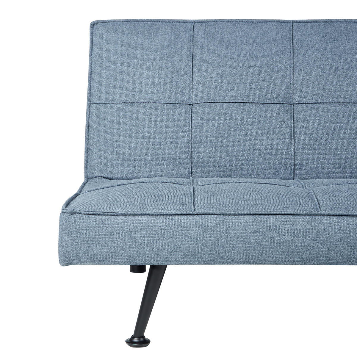 3-SITZER-SCHLAFSOFA blau Hasle - Blau/Schwarz, Textil (168/77/88cm) - Beliani