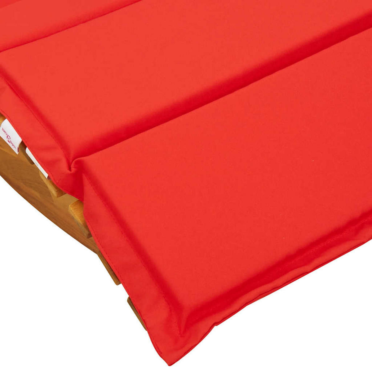 SCHAUKEL-SONNENLIEGE Mit Auflage Massivholz Akazie - Kirschrot/Braun, Holz (60/74/154cm) - vidaXL