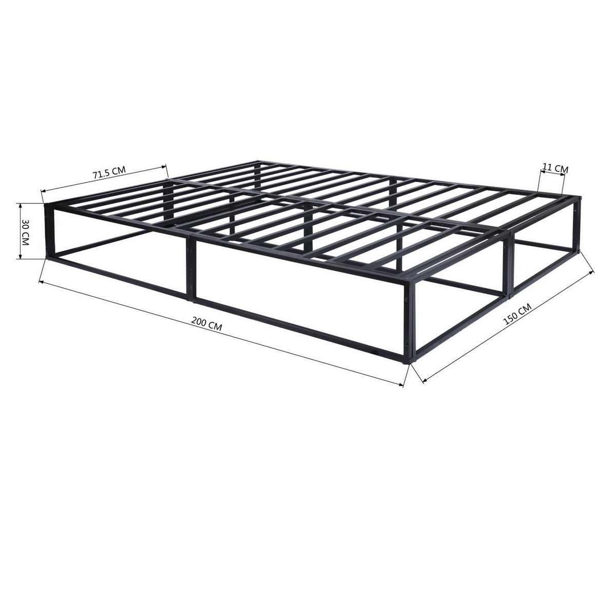 CANAPEA Sloth – Spătar înalt și 3 perne (Chenille bej) - negru, metal (150/200/30cm) - Urban Meuble