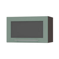 KLAPPHÄNGESCHRANK Kvantum W4BS/60-AV Mint Matt / Lava Matt 60 / 32,5 / 36cm - Dunkelgrau/Mintgrün, Holz/Holzwerkstoff (60/36/32.5cm) - Feldmann-Wohnen
