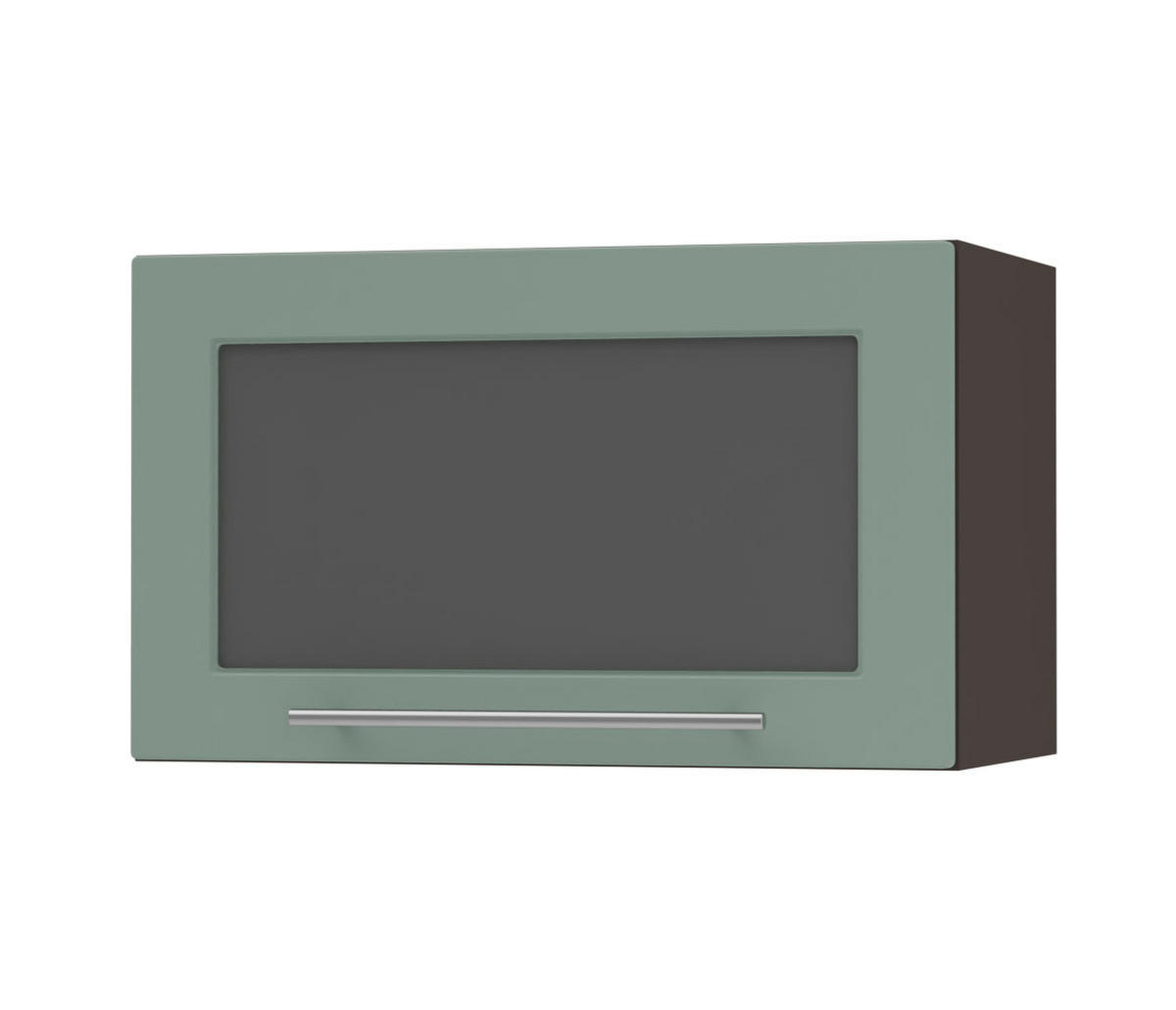 KLAPPHÄNGESCHRANK Kvantum W4BS/60-AV Mint Matt / Lava Matt 60 / 32,5 / 36cm - Dunkelgrau/Mintgrün, Holz/Holzwerkstoff (60/36/32.5cm) - Feldmann-Wohnen