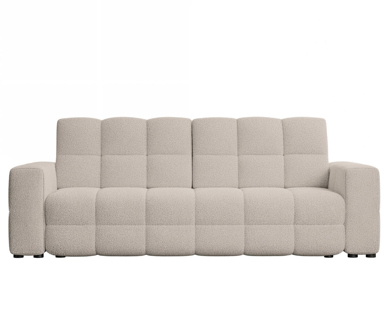 SCHLAFSOFA MOLLY mit Bettkasten, Stoff Beige - Beige, Textil (248/92/93cm) - Idohome