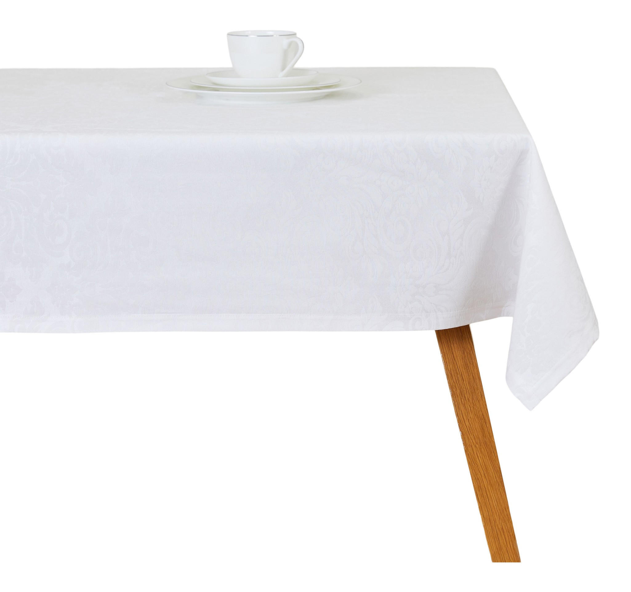 TISCHTUCH Cotini - Weiß, Textil (180/130/1cm) - home&you