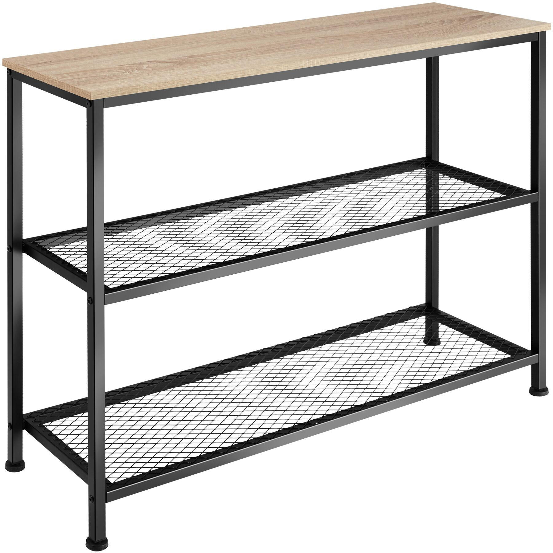 KONSOLENTISCH Bristol,100 x 30 x 81 cm,Industrial Holz hell, Eiche Sonoma - Naturfarben, Holz (100/30/81cm) - tectake