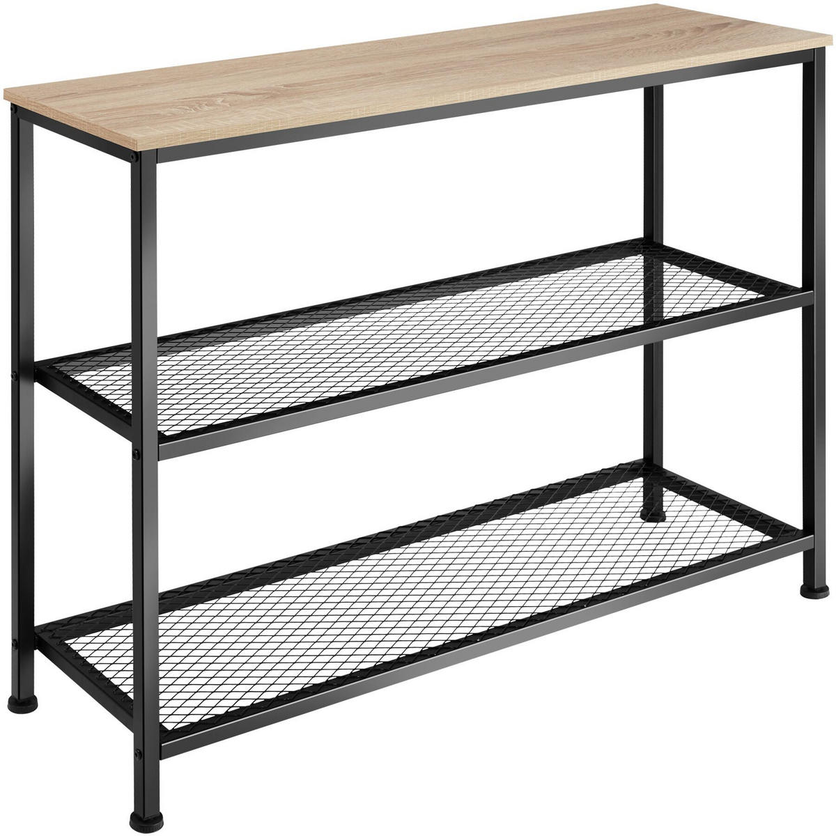 KONSOLENTISCH Bristol,100 x 30 x 81 cm,Industrial Holz hell, Eiche Sonoma - Naturfarben, Holz (100/30/81cm) - tectake