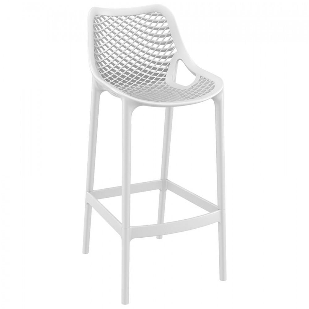 BARHOCKER Weiß 45x105x53cm - Weiß, Kunststoff (45/105/53cm) - AlterEgo