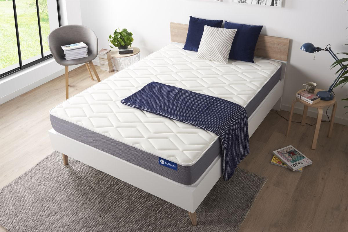 MATRATZE Actilatex dream Latex und Memory-Schaum 120 x 220 cm h2 - Weiß, Textil (120/220cm) - ACTISOM